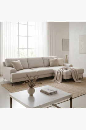 Großes Ecksofa, Monday mehrfarbig